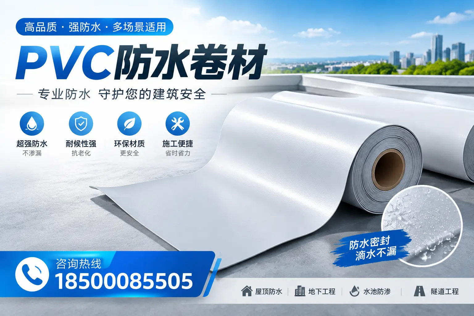 PVC防水卷材的市场竞争分析，北京品牌选择参考